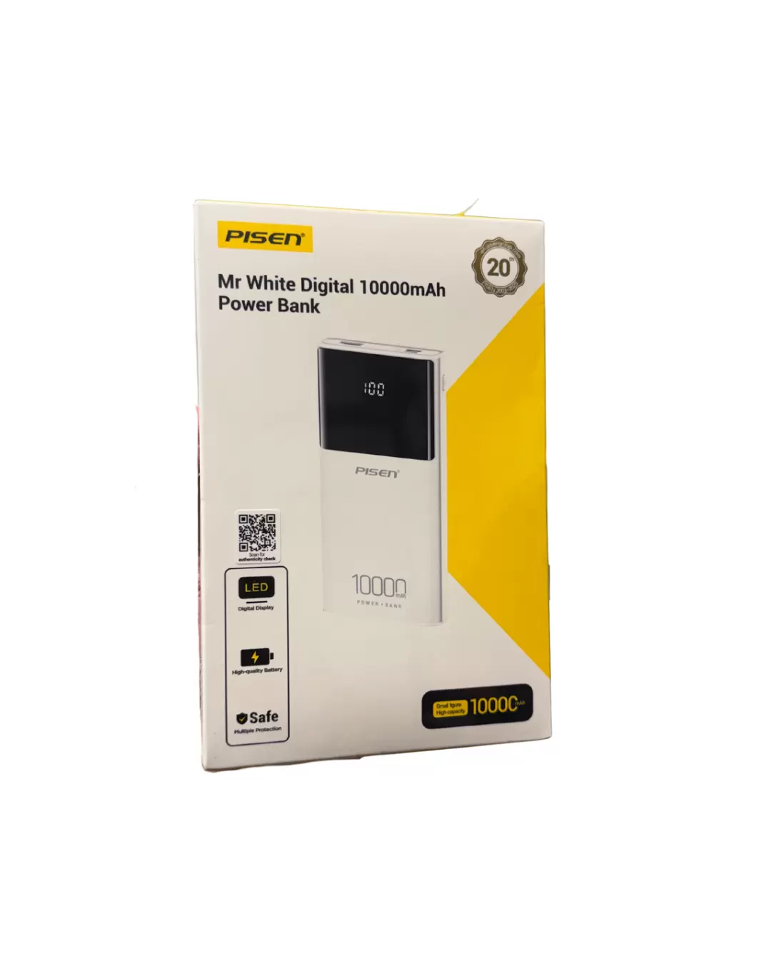 Power Bank Pisen Mr White Digital 10000mAh Original