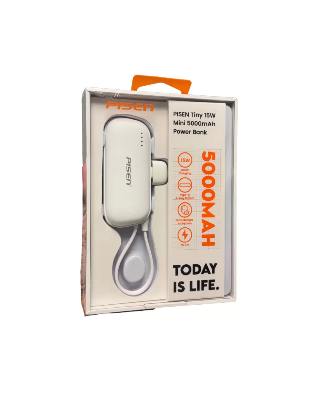 Power Bank Pisen Tiny 15W Mini 5000mAh Original
