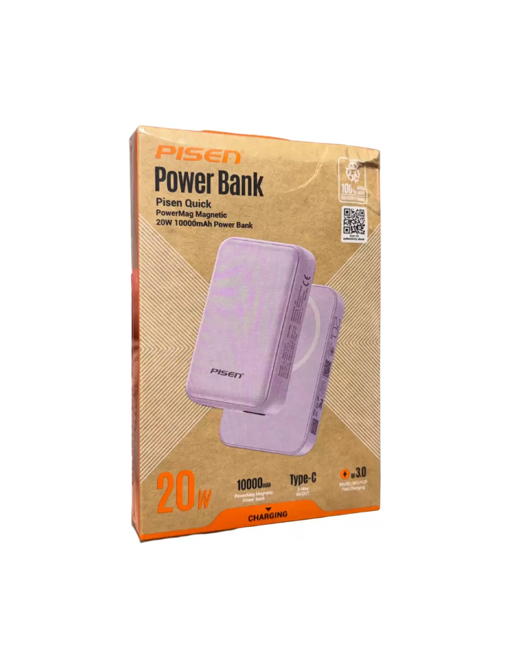 Power Bank Pisen Quick PowerMag Magnetic 20W 10000mAh Original