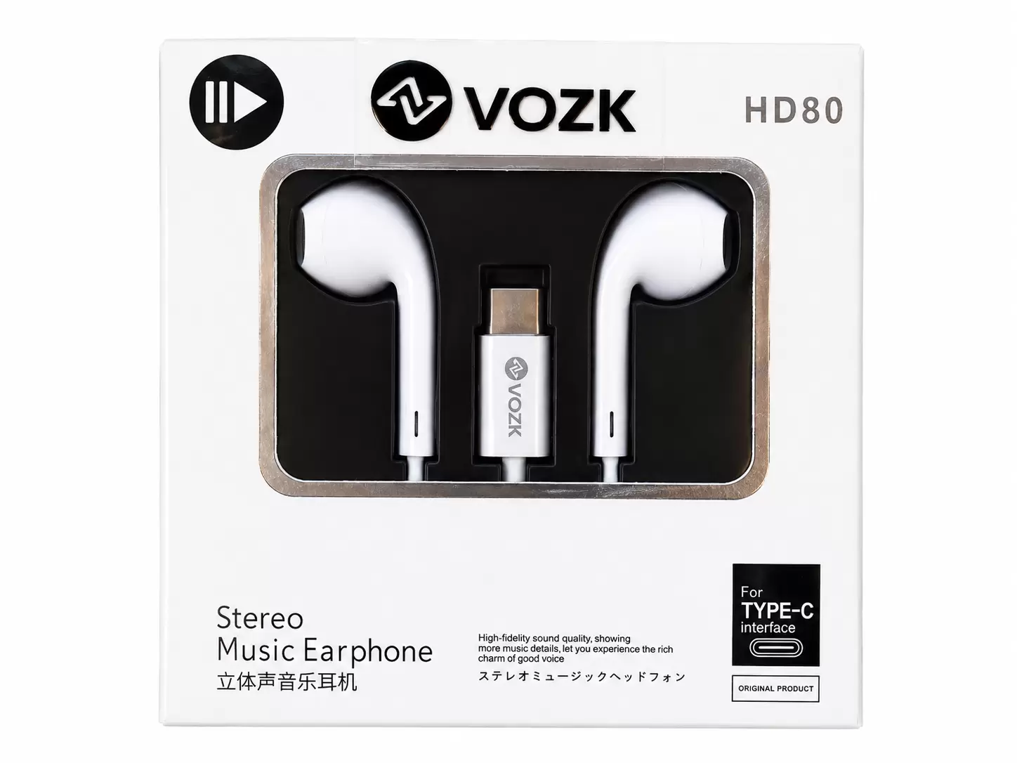 Auriculares VOZK Tipo C